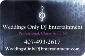 Weddings Only DJ Entertainment